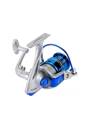 Jeehugo St4000 Mavi Balık Makinesi - 8 Rulmanlı, 5.1:1 Dişli Oranı, Katlanabilir Ve Değiştirilebilir Kolu, İki Yönlü Kullanıma Uygun