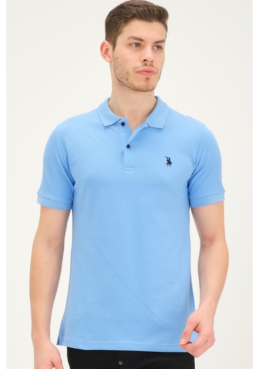 T8561 Dewberry Erkek Tshırt-açık Mavi Açık Mavi