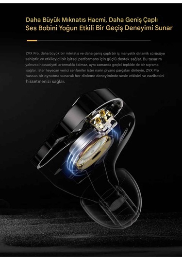 Kz Zvx Pro Saf Akustik Tasarım Tamamen Metal Iem Zvx Pro