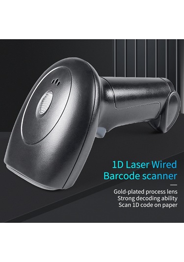 Yunboo Hs10 Lazer Barkod Tarayıcı - Otomatik/manuel Tarama, Usb Bağlantılı, Çoklu Barkod Desteği