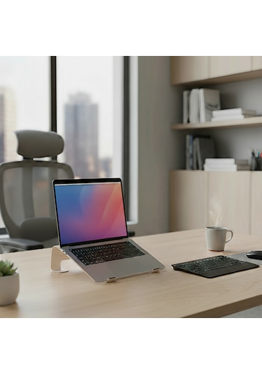 Prexua Fixer Laptop Standı - Notebook Yükseltici Altlık - Metal - Gold - Fxr4025gl