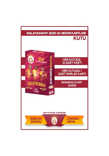 Galatasaray 2025-26 Sezon Kartları - Kutu