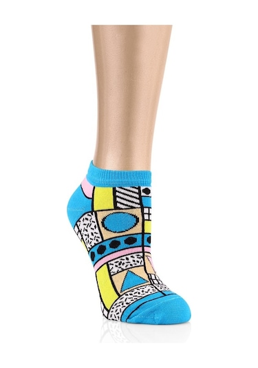 Ozzy Socks 5 Çift Eğlenceli Desenler Kadın Patik Çorap Ozzyp002 Çok Renkli