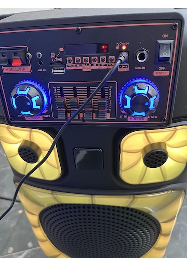 Ndr Dev Bluetooth Hoparlör Dev Kareoke Ses Sistemi 2 Mikrofonlu 5000w