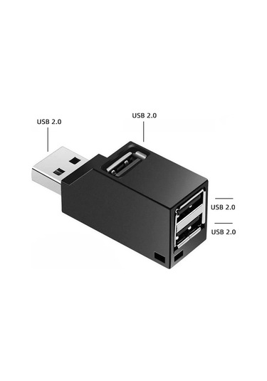 Venturemart Usb 3.0 Hub Adaptörü Dönüştürücü Mini Splitter Genişletici Kutusu 3 Port Pc Laptop Için Yükse