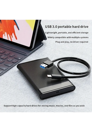 Fastbuy Dream011 Hızlı 3.0 Usb Taşınabilir 320gb Sabit Disk Type-c, Hafif Dayanıklı Tv Bilgisayar Uyumlu
