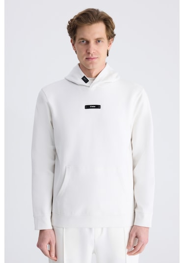Twn Slim Fit Ekru Düz Örgü Pamuklu Sweatshirt 5ece247020042 Çok Renkli