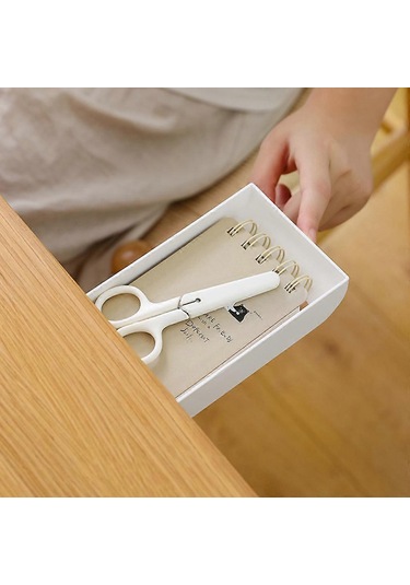 Ganzhoushop Ofis Malzemeleri Otomatik Açılır Çekmece Kırtasiye Kalem Saklama Çekmecesi Düzenleyici, Kendiliğinden Yapışkanlı Kılıf İçin Kalem Grigri