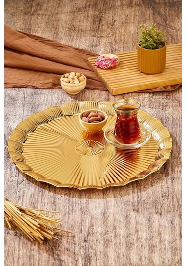 Cooker Ckr3904 Gold Metal Tepsi 35 Cm