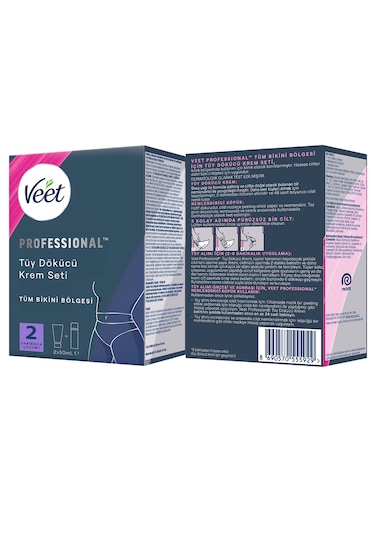 Veet Professional Bikini Bölgesi Tüy Dökücü Krem Seti 4 x 50 ML