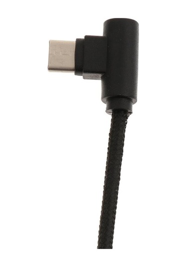 Trendooze Homyl 2m Usb-c Sync Şarj Adaptörü - Açılı Siyah, Kısa Uzunluk 2 Metre