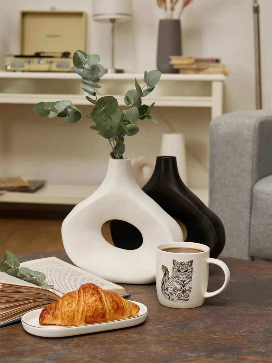 Lefard Çay Ve Kahve İçin Porselen Kupa 350 Ml 164707820 Siyah