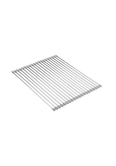 Fabrika Doğrudan Katlanır Paslanmaz Çelik Drenaj Rafı Kase Rafı Lavabo Mutfak Rafı Sebze Ve Meyve Suyu Kontrol Rafı 20 Tüp Küçük Gri Renkli