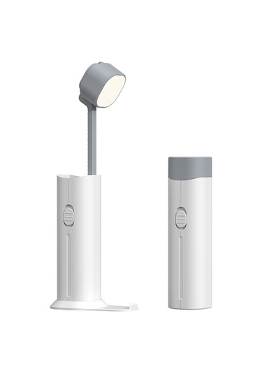 Springsun Beyaz 800mah Çok Fonksiyonlu Öğrenci Lambası - Göz Koruyucu, Powerbank, Gece Lambası, Okuma Yazma İçin Masaüstü Taşınabilir Işık Diğer