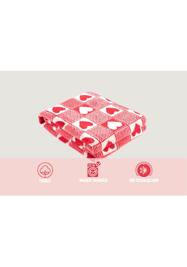 Vicuna Home Valentines Tek Kişilik Battaniye 160x200 Cm