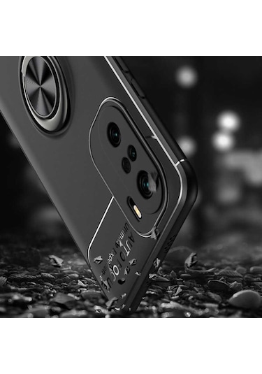 Xiaomi Mi 11I Kılıf Yüzüklü Magnetli Ravel Case