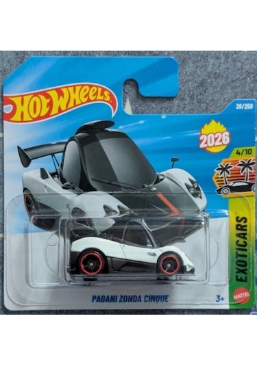 2026 Yeni Ürün Hot Wheels Pagani Zonda Cinque Beyaz