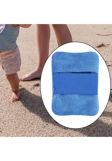 Suntek Plaj Kum Temizleme Çantası Yumuşak Mavi-13cmx10cm