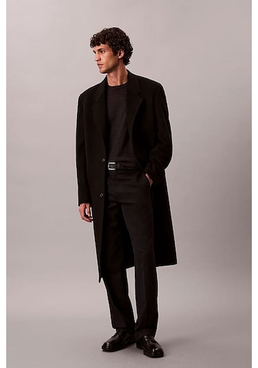 Erkek Regular Fit Merinos Yünü Triko Kazak - Antrasit Melanj Gunmetal Htr