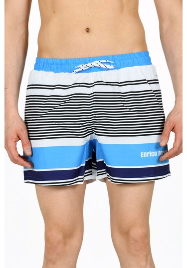 Enrico Ferry Erk Turkuaz Mıcro Hızlı Kuruyan Deniz Şortu Edy2249t