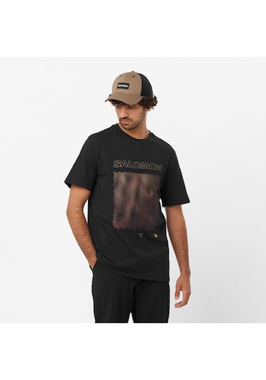 Salomon Graphıc Ss Tee M Deep Black// T-shırt Lc2219200 001