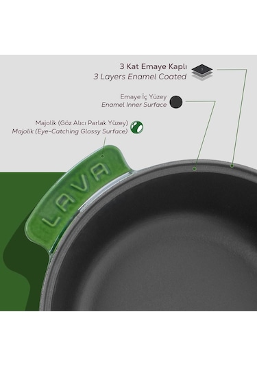 Lava Anatolia Selçuklu Güveci Çap (Ø)26 Cm.