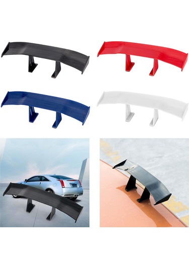 Suntek Araba Mini Spoiler Kanat 6.7 Inç Uzunluk Kolay Kurulum Aksesuarları Siyah
