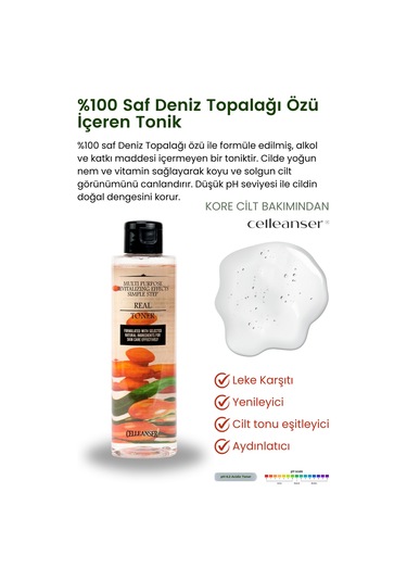 Celleanser Deniz Topalağı İçeren Leke Karşıtı Tonik 200 ML