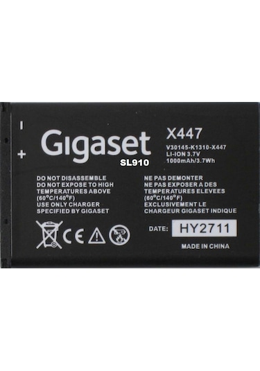 Gigaset Sl910 Batarya V30145-K1310-X447