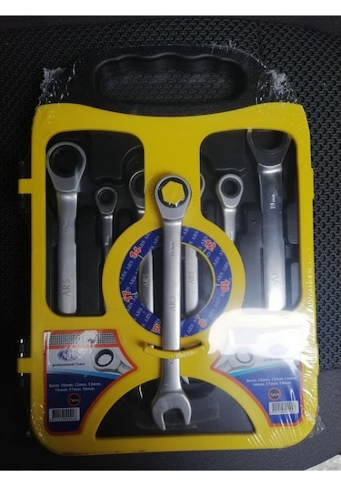 Ars Cırcır Anahtar Seti Kombine Ve Açıkağız 7 Parça