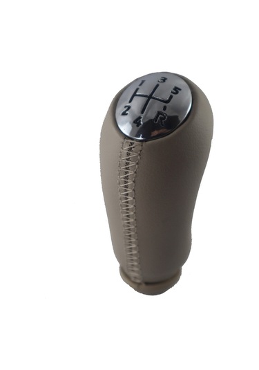 Megane 2 Bej Renk Deri Vites Topuzu