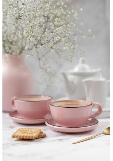 Milla Sweethome Çay Fincanları Seti, Çay Takımı 200ml 396679047 Pembe