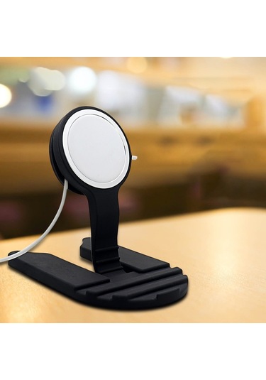 Butu İphone 12 Serisi Magsafe İçin Silikon Kablosuz Şarj Tutucu Masaüstü Montaj Standı