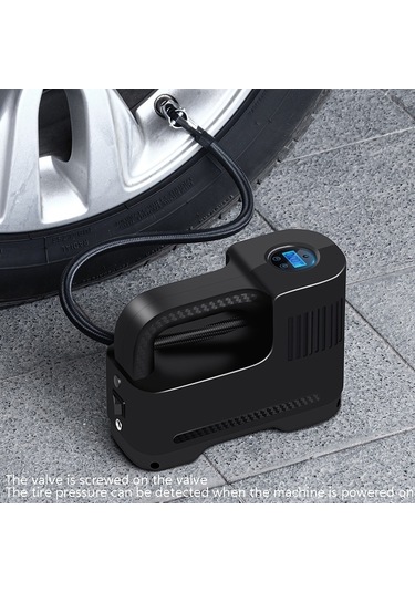Sones Taşınabilir Çok Fonksiyonlu Akıllı Araba Şişme Pompa Elektrikli Hava Pompası, Stil: Işık İşaretçili Kablosuz