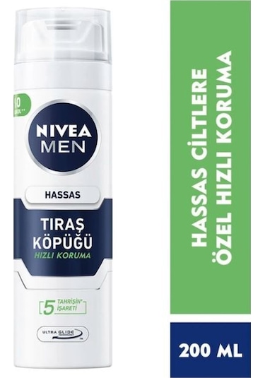 Nivea Men Hassas Ciltler İçin Tıraş Köpüğü 200 ML