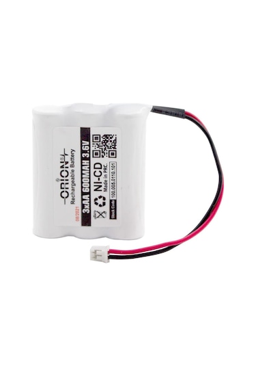 Orion 600 mAh 3.6 V AA Ni-Cd Kablolu Şarj Edilebilir Pil