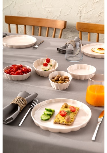 Emsan Cozy 14 Parça 6 Kişilik Kahvaltı Takımı Pembe Pembe