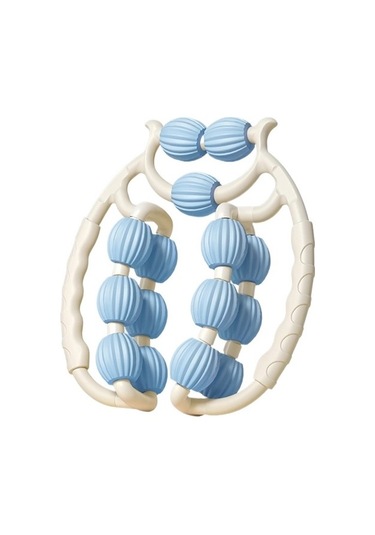 Mkjınmeı Çift Sıralı Halka Şeklindeki Bacak Masaj Aleti, Bacak Inceltici Silindir Eseri W0mc1d Mavi