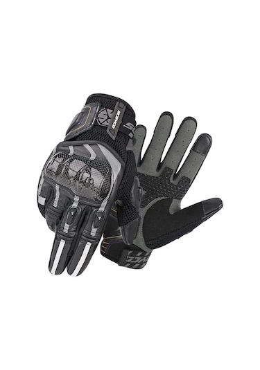 Scoyco Mc109 Karbon Fiber Korumalı Yazlık Eldiven Siyah-gri
