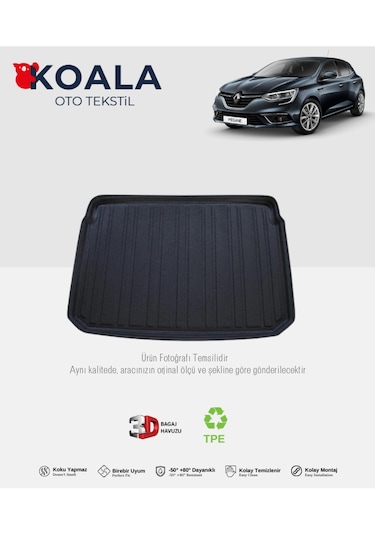 Renault Megane 4 Hatchback 2016 Ve Sonrası 3d Bagaj Havuzu