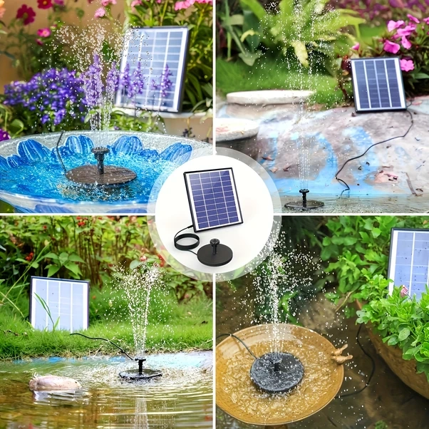 Willowhaven Güneş Enerjili 2 5w Şarjsız Su Çeşmesi Kuş Banyoları Bahçeler Havuzlar İçin Yüzer Tasarım