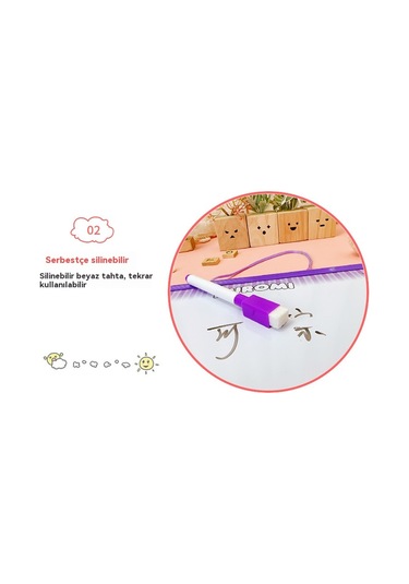 Çocuklar İçin Dijital Manyetik Yazı Tahtası Sayılarla Mavi