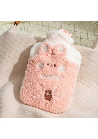 Zs103 Karikatür Peluş Su Dolu Patlamaya Dayanıklı Sıcak Su Torbaları, Özellik: Müdahaleli Pembe 1000ml