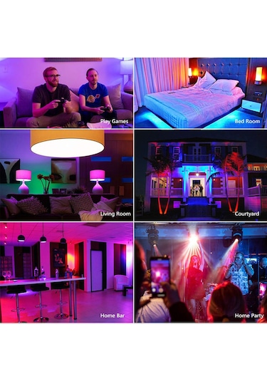 Skycity Tuya Wifi Akıllı Mum Ampülü E14 5w Rgb+cw, Ses Ve Uzak Kumanda, Zamanlama, Işıklık Ayarı, Alexa & Google Home Desteği 1 Adet