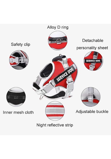 Büyük Köpek Patlama Korumalı Yumruk Göğüs Koşum Köpek Seyahat Tasma, Stil: Tek Siyah Xxl