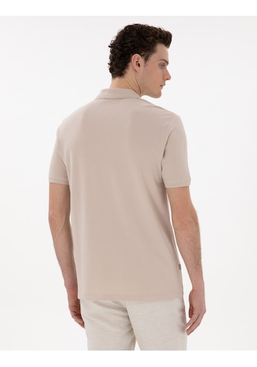 Pierre Cardin Erkek Taş Tişört Basic 50306552-vr049 Taş