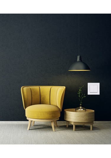 Exen Karell Beyaz Komütatör Çerçeveli 5 Adet