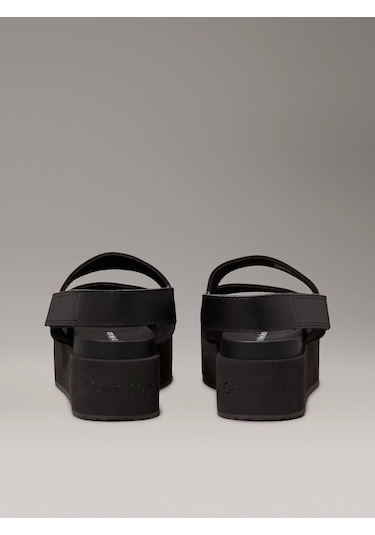 Calvin Klein Flatform Sandal Slıng In Siyah