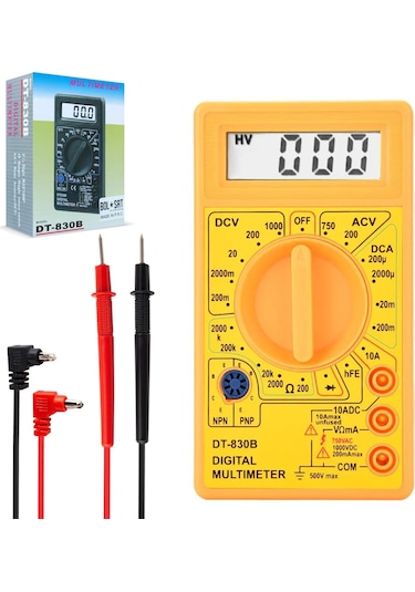 Dt-830b Multimetre Ölçü Aleti Dijital Voltmetre