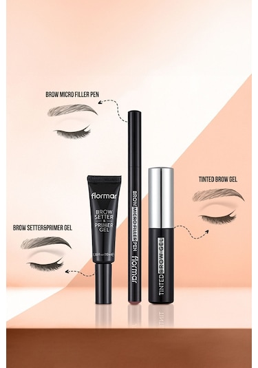 Flormar Brow Micro Filler Fırça Uçlu Likit Kaş Kalemi 002 Medium Brown